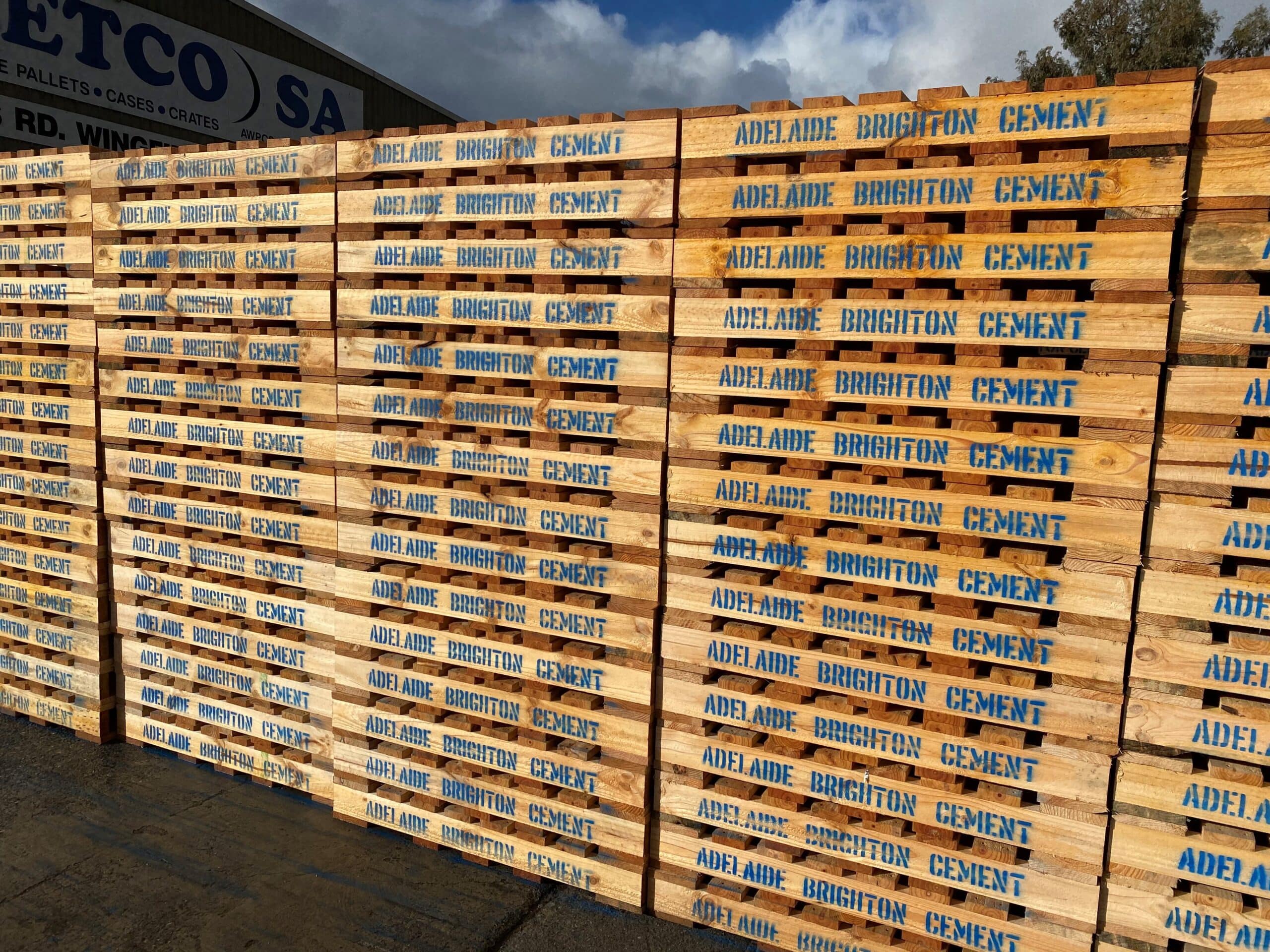 Timber Pallets Stenciling