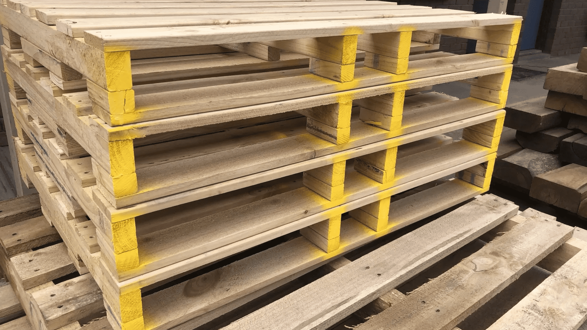 Timber Pallets Adelaide Yellow